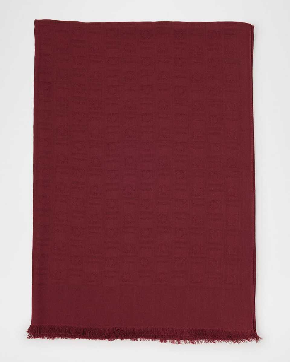 Monogram Silk Wool Scarf